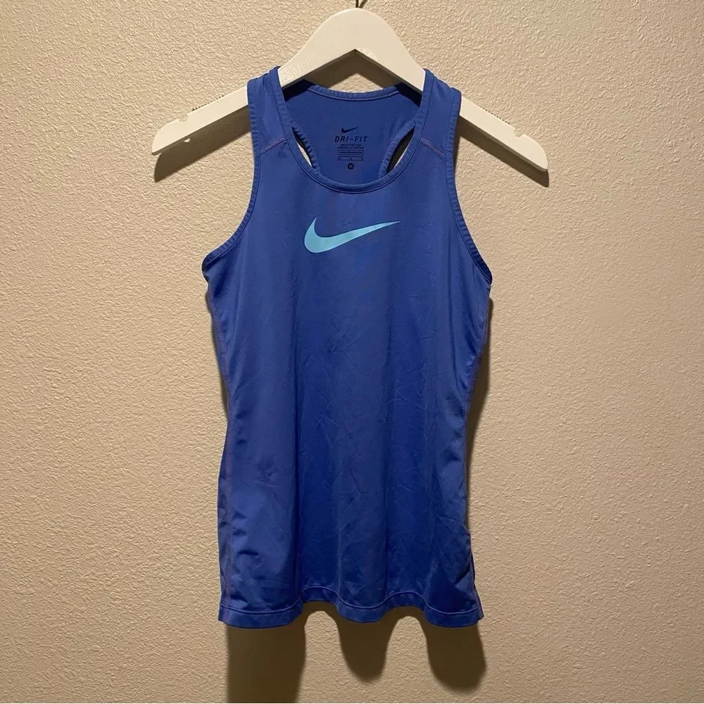 Nike Dri Fit Tank size‎ Medium Active Running blue